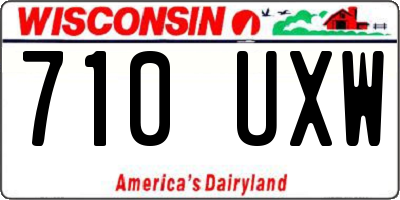 WI license plate 710UXW