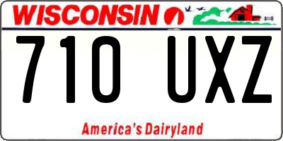WI license plate 710UXZ