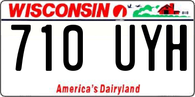WI license plate 710UYH