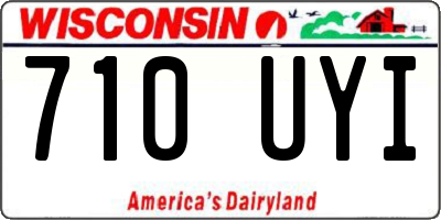 WI license plate 710UYI
