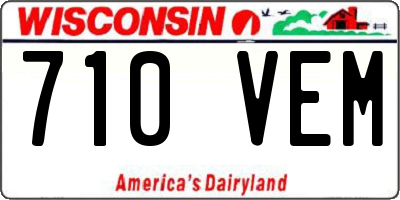 WI license plate 710VEM