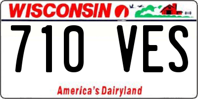 WI license plate 710VES