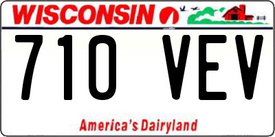 WI license plate 710VEV