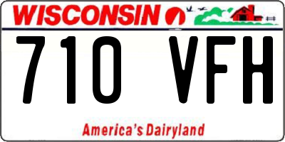 WI license plate 710VFH