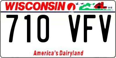 WI license plate 710VFV