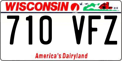 WI license plate 710VFZ