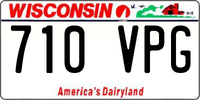 WI license plate 710VPG