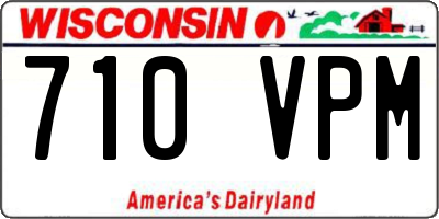 WI license plate 710VPM
