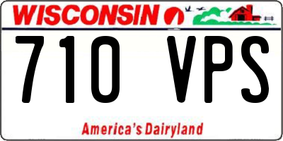 WI license plate 710VPS