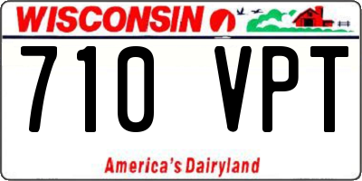WI license plate 710VPT