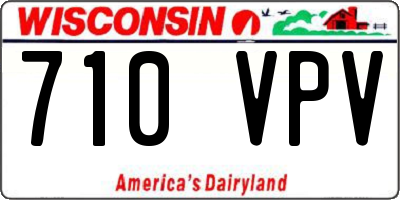 WI license plate 710VPV
