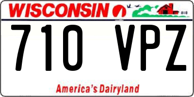WI license plate 710VPZ