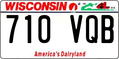 WI license plate 710VQB