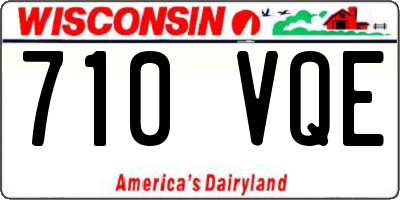 WI license plate 710VQE