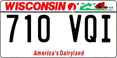 WI license plate 710VQI