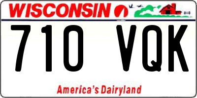 WI license plate 710VQK