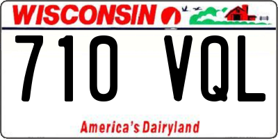 WI license plate 710VQL