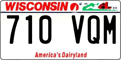 WI license plate 710VQM