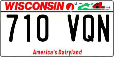 WI license plate 710VQN
