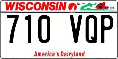 WI license plate 710VQP