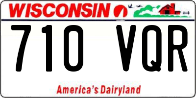 WI license plate 710VQR