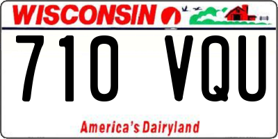 WI license plate 710VQU