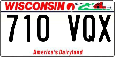 WI license plate 710VQX