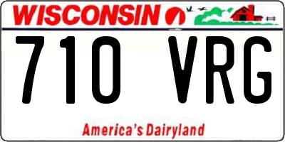 WI license plate 710VRG