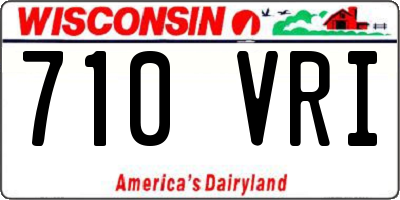 WI license plate 710VRI
