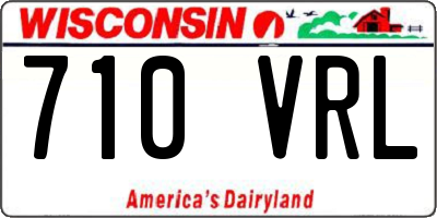 WI license plate 710VRL