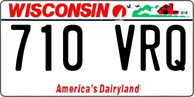 WI license plate 710VRQ
