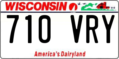 WI license plate 710VRY