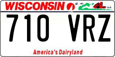 WI license plate 710VRZ