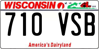 WI license plate 710VSB