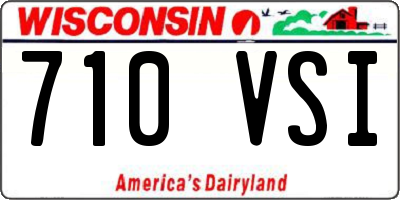 WI license plate 710VSI