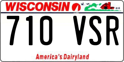 WI license plate 710VSR