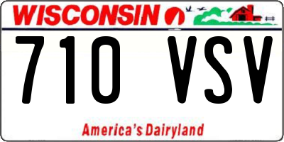 WI license plate 710VSV