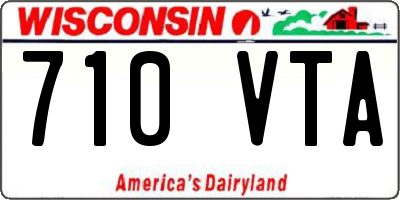WI license plate 710VTA