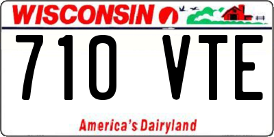 WI license plate 710VTE