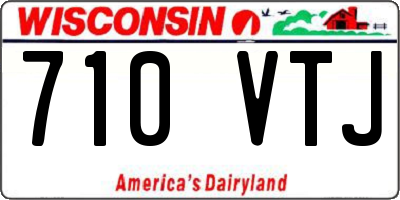 WI license plate 710VTJ