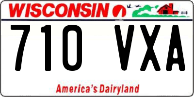 WI license plate 710VXA