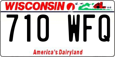 WI license plate 710WFQ