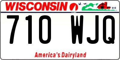 WI license plate 710WJQ