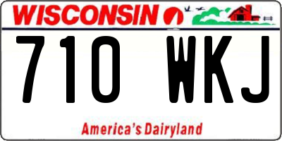 WI license plate 710WKJ