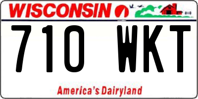 WI license plate 710WKT
