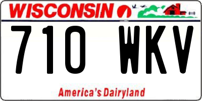WI license plate 710WKV