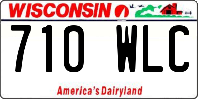 WI license plate 710WLC