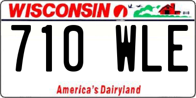 WI license plate 710WLE