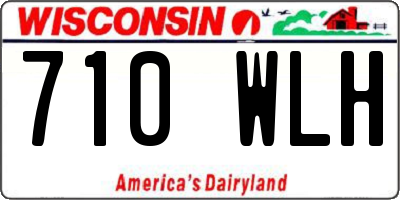 WI license plate 710WLH