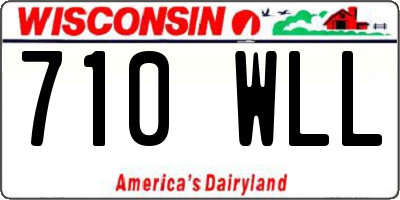 WI license plate 710WLL